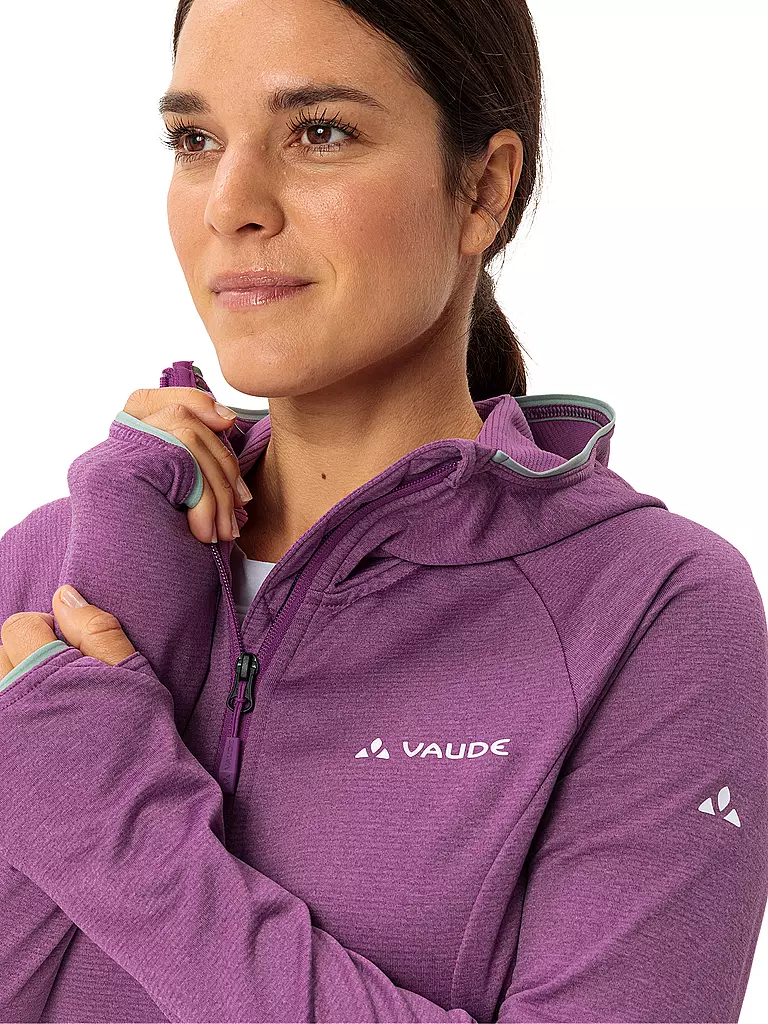 VAUDE | Damen Fleecejacke Tekoa II Hoodie | lila