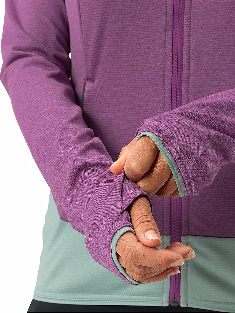 VAUDE | Damen Fleecejacke Tekoa II Hoodie | lila