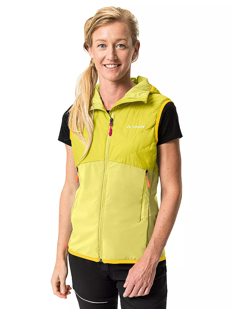 VAUDE | Damen Hybridweste Brenva Hoodie | gelb