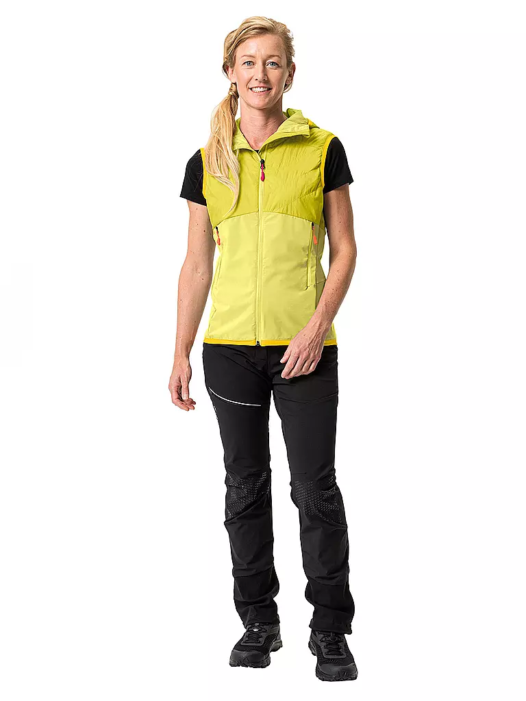 VAUDE | Damen Hybridweste Brenva Hoodie | gelb