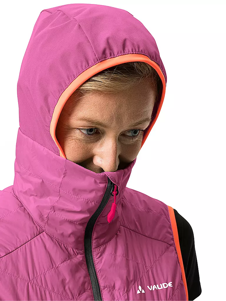 VAUDE | Damen Hybridweste Brenva Hoodie | pink