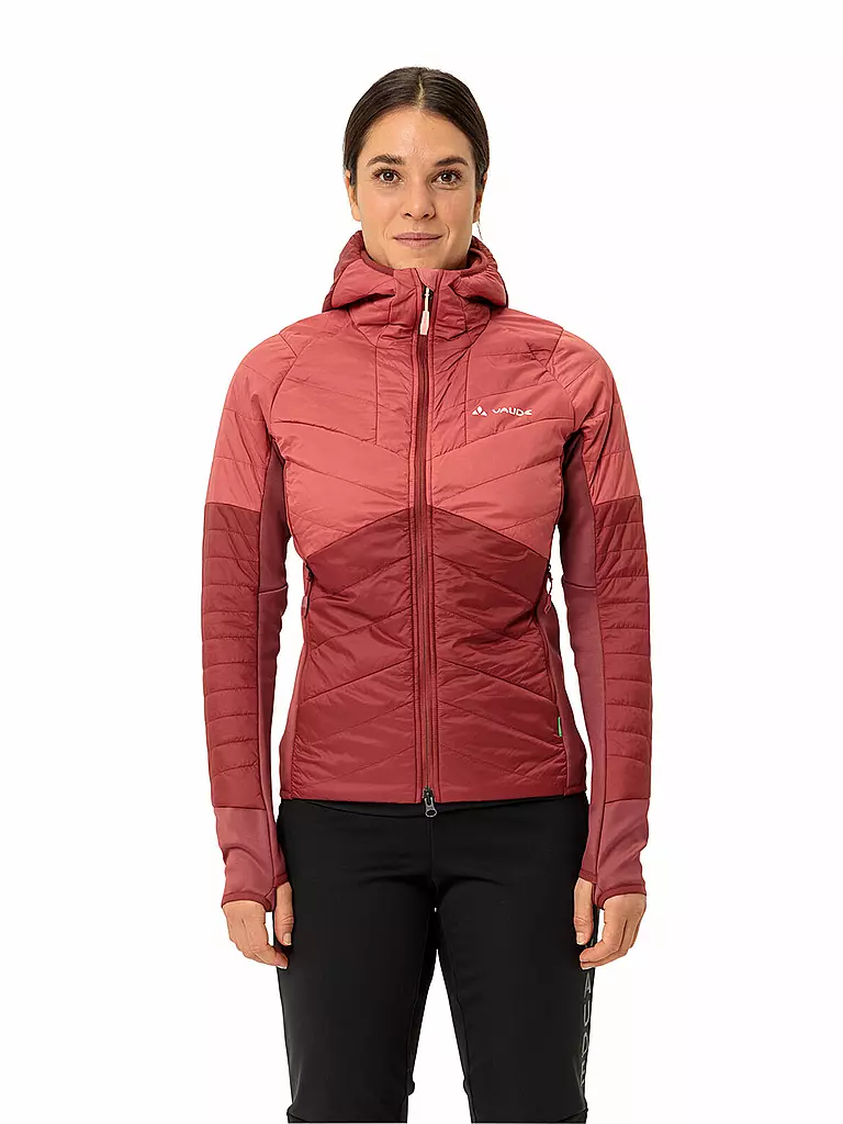 VAUDE | Damen Isojacke Sesvenna Hoodie | dunkelrot