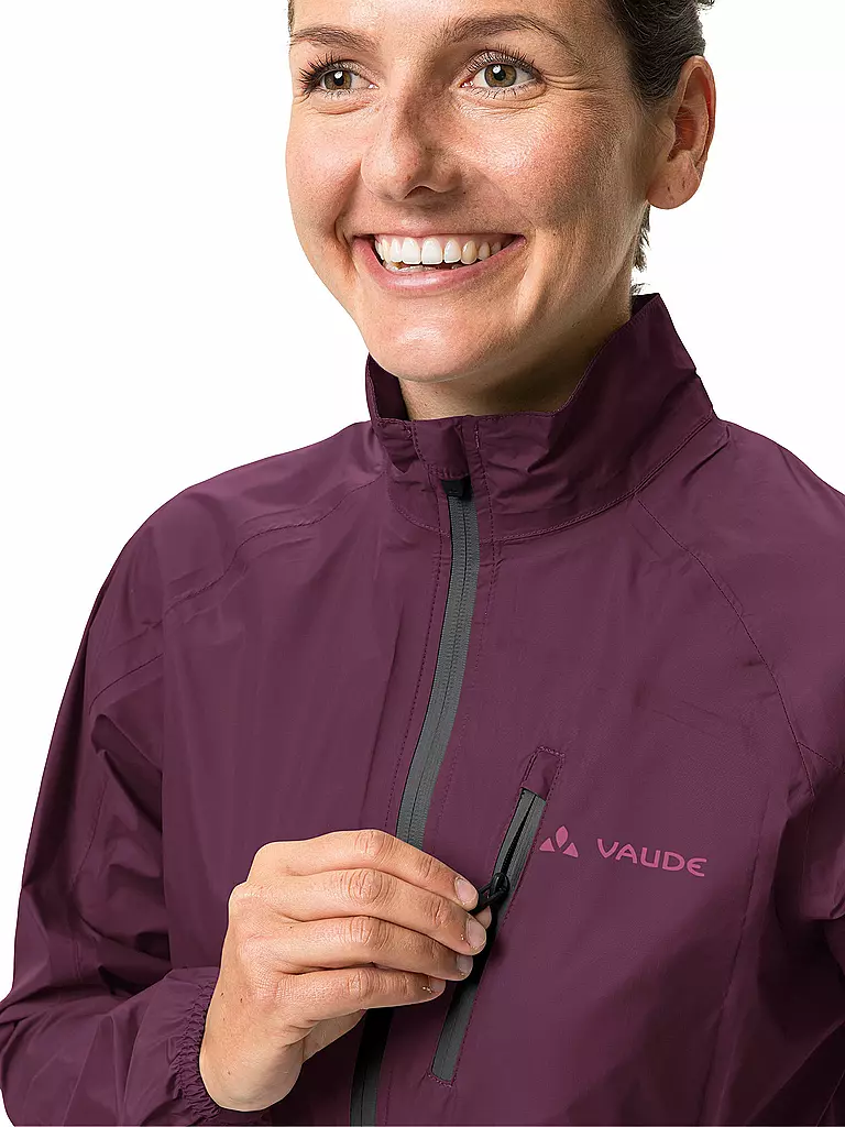 VAUDE | Damen Regenjacke Drop III | dunkelrot