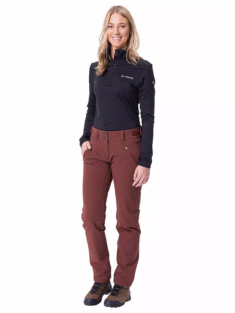 VAUDE | Damen Softshell Wanderhose Skomer | beere