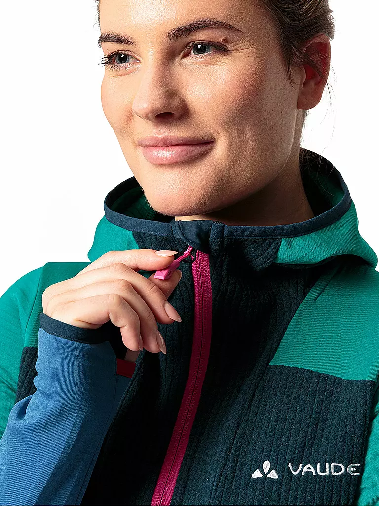 VAUDE | Damen Touren Fleecejacke Monviso Grid Fleece | dunkelblau