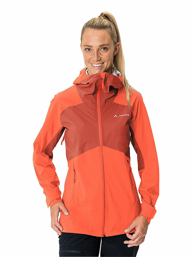 VAUDE | Damen Touren Regenjacke Simony IV 2,5-Lagen | Koralle