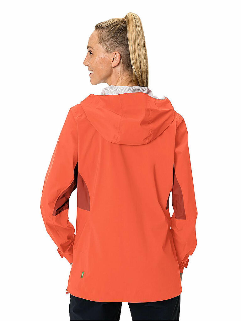 VAUDE | Damen Touren Regenjacke Simony IV 2,5-Lagen | Koralle