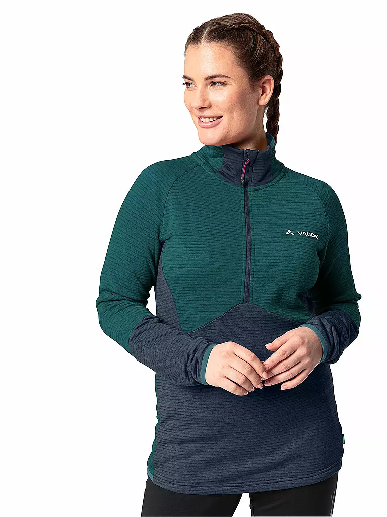 VAUDE | Damen Touren Zipshirt Larice Fleece | petrol