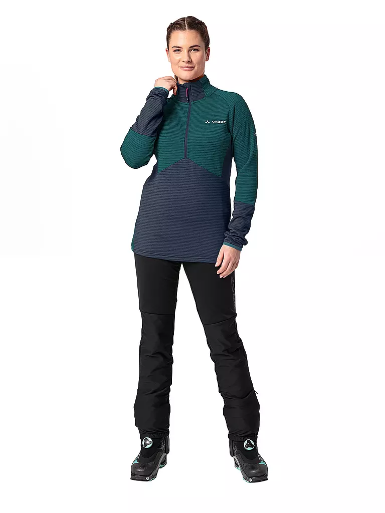 VAUDE | Damen Touren Zipshirt Larice Fleece | petrol