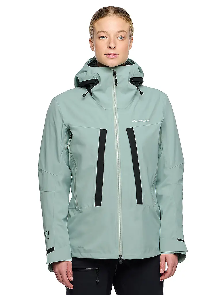 VAUDE | Damen Tourenjacke Monviso 2,5L Hoodie | hellgrün