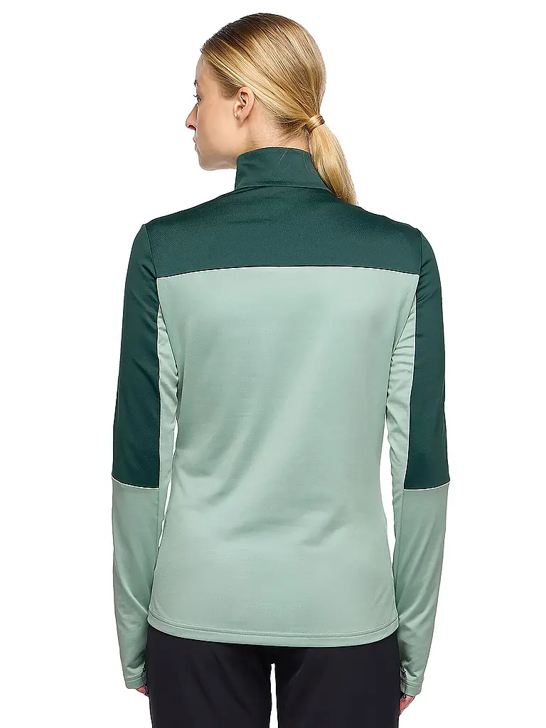 VAUDE | Damen Tourenshirt Livigno mit Zip | hellgrün