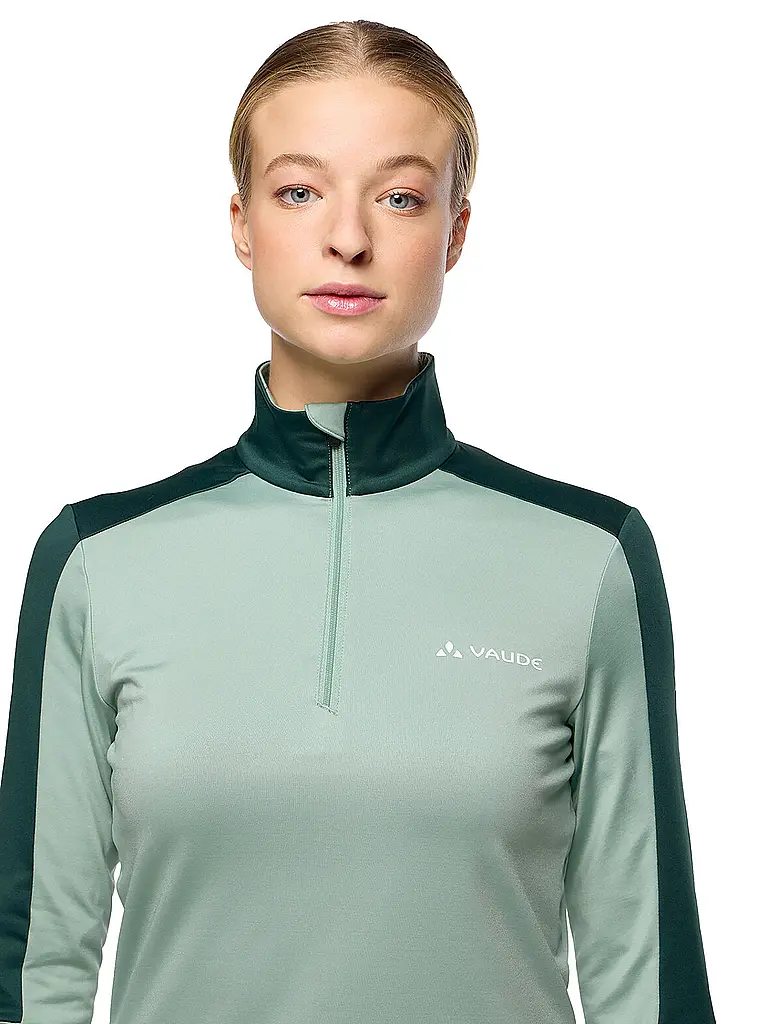 VAUDE | Damen Tourenshirt Livigno mit Zip | hellgrün