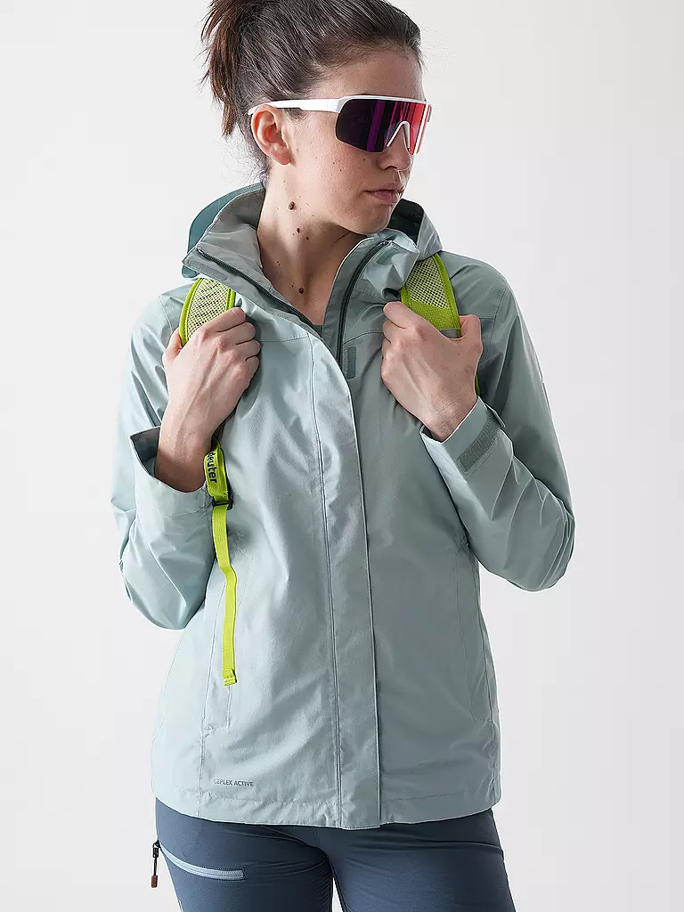 VAUDE | Damen Wanderjacke Amiata 2L Hoodie | hellgrün