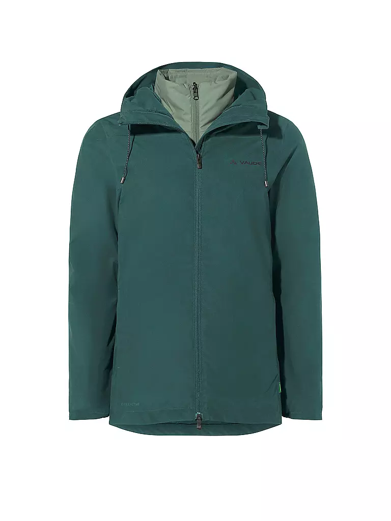 VAUDE | Damen Wanderjacke Mineo 3in1 Hoodie | dunkelgrün