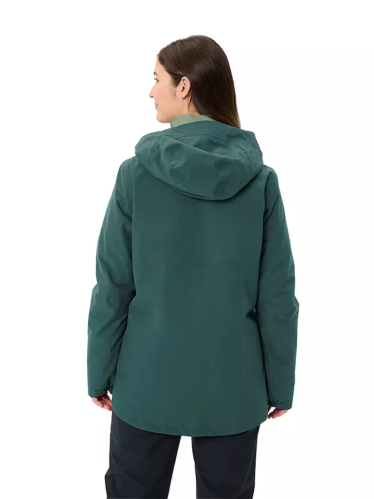 VAUDE | Damen Wanderjacke Mineo 3in1 Hoodie | dunkelgrün