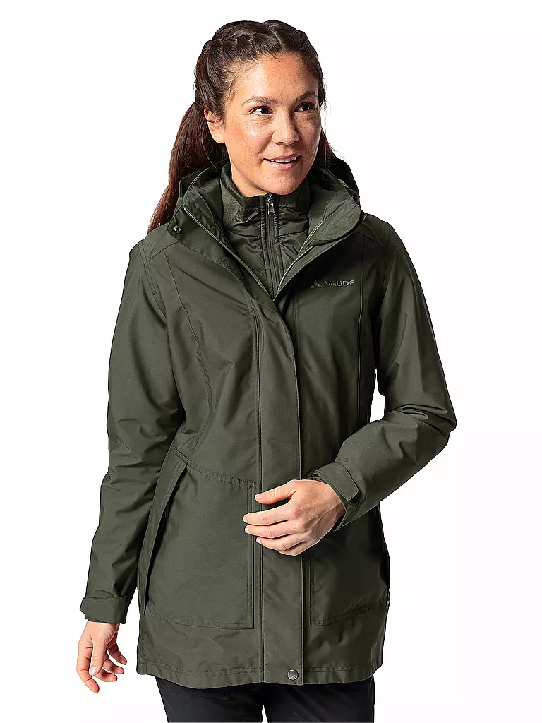 VAUDE | Damen Winterparka 3in1 Hoodie | olive