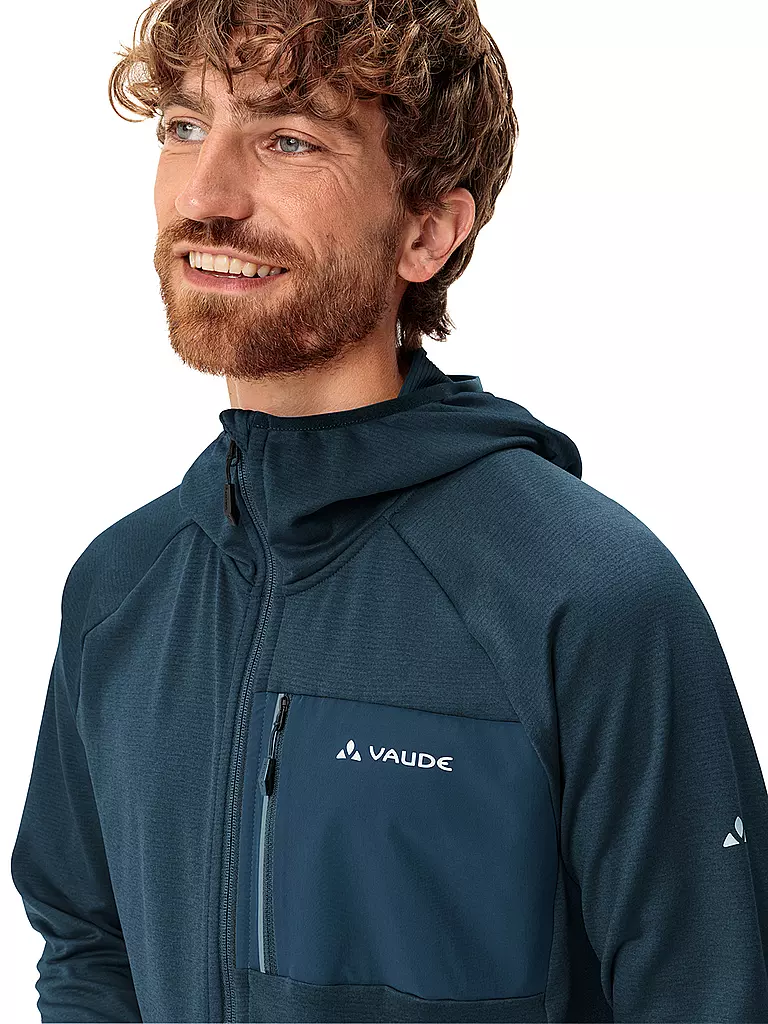 VAUDE | Herren Fleecejacke Tekoa Hoodie | dunkelblau