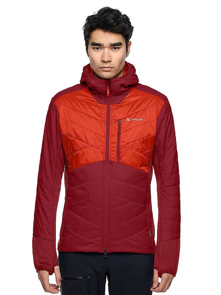 VAUDE | Herren Isojacke Sesvenna Hoodie | dunkelrot