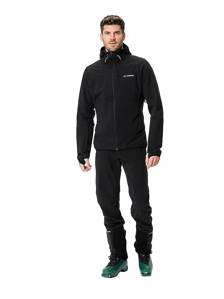 VAUDE | Herren Softshelljacke Larice  Hoodie | schwarz