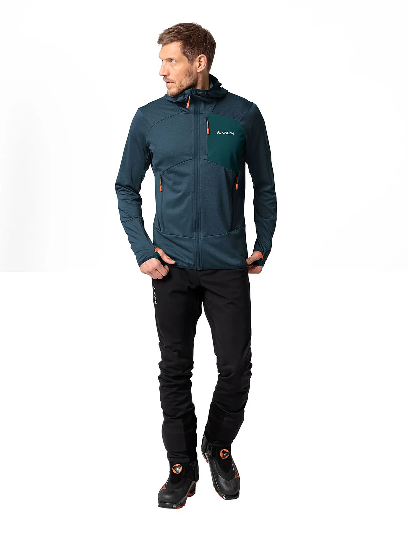 VAUDE | Herren Wanderjacke Simony 2,5L Hoodie | dunkelgrün