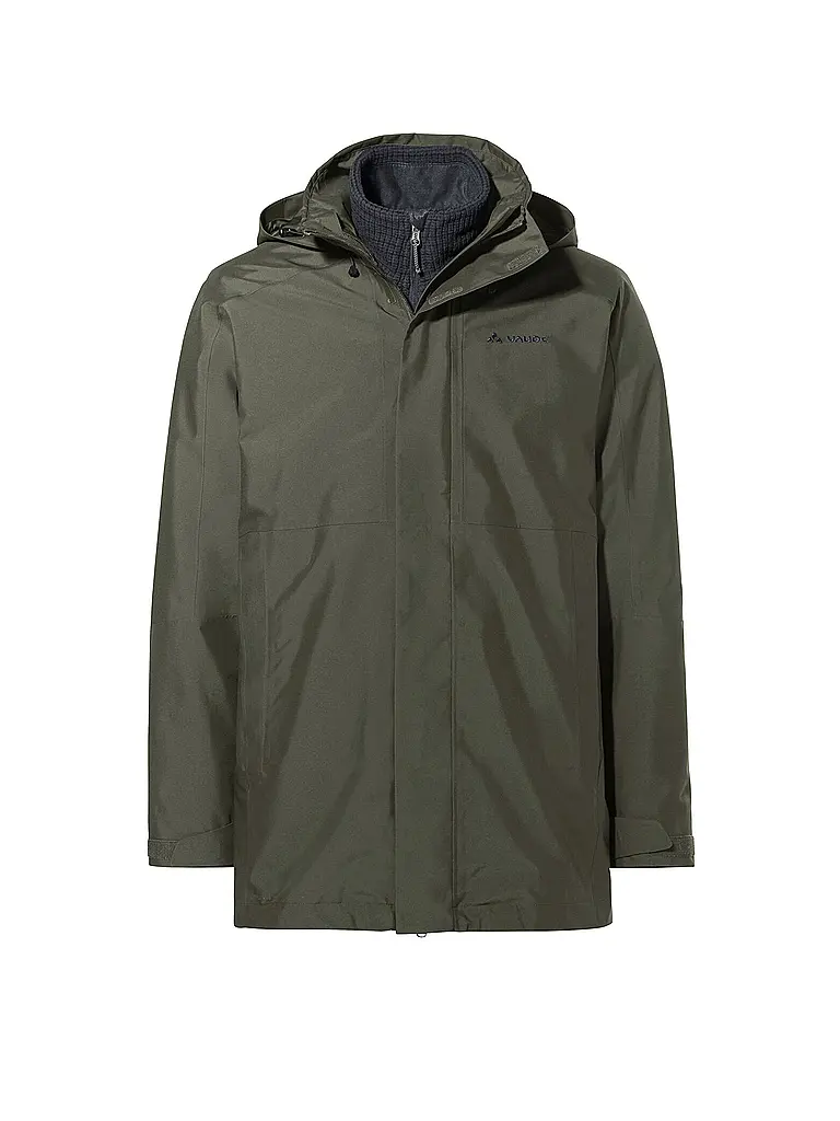 VAUDE | Herren Winterparka Idris IV 3in1 Hoodie | dunkelgrün
