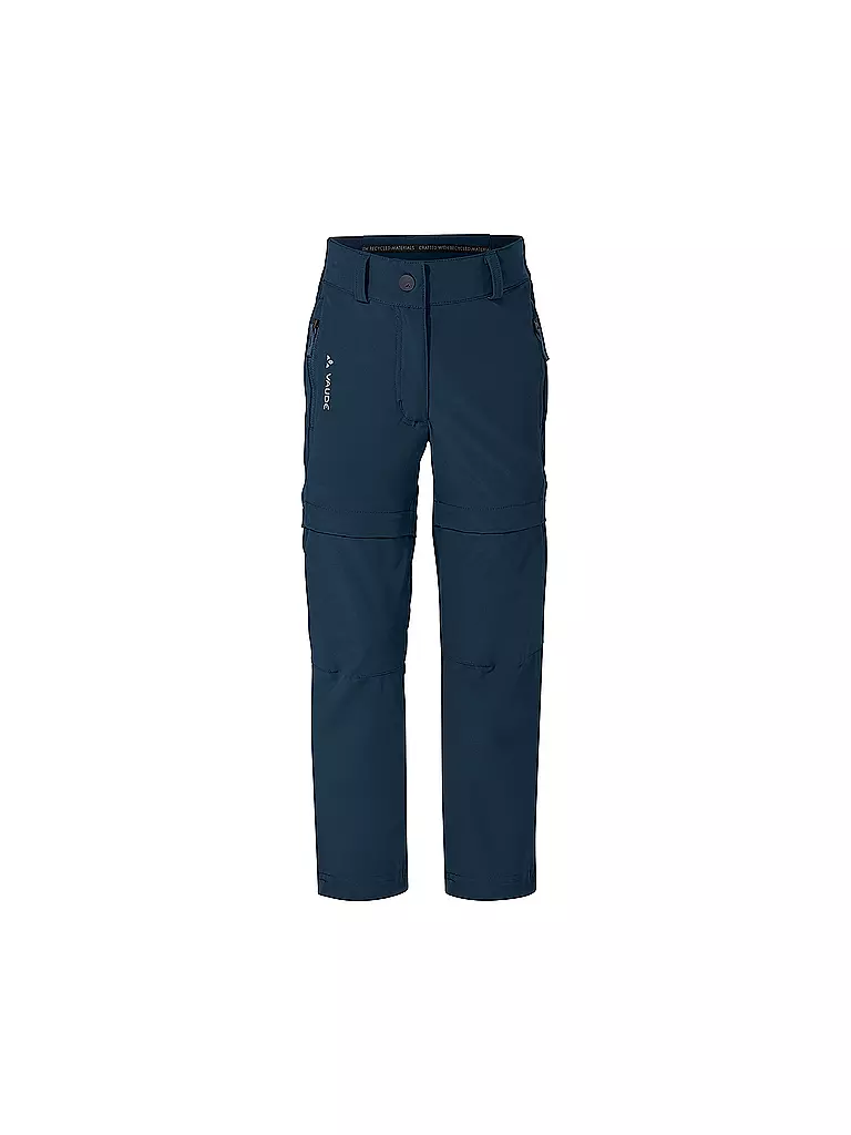 VAUDE | Kinder Wanderhose Slim Fit Zip-Off | blau