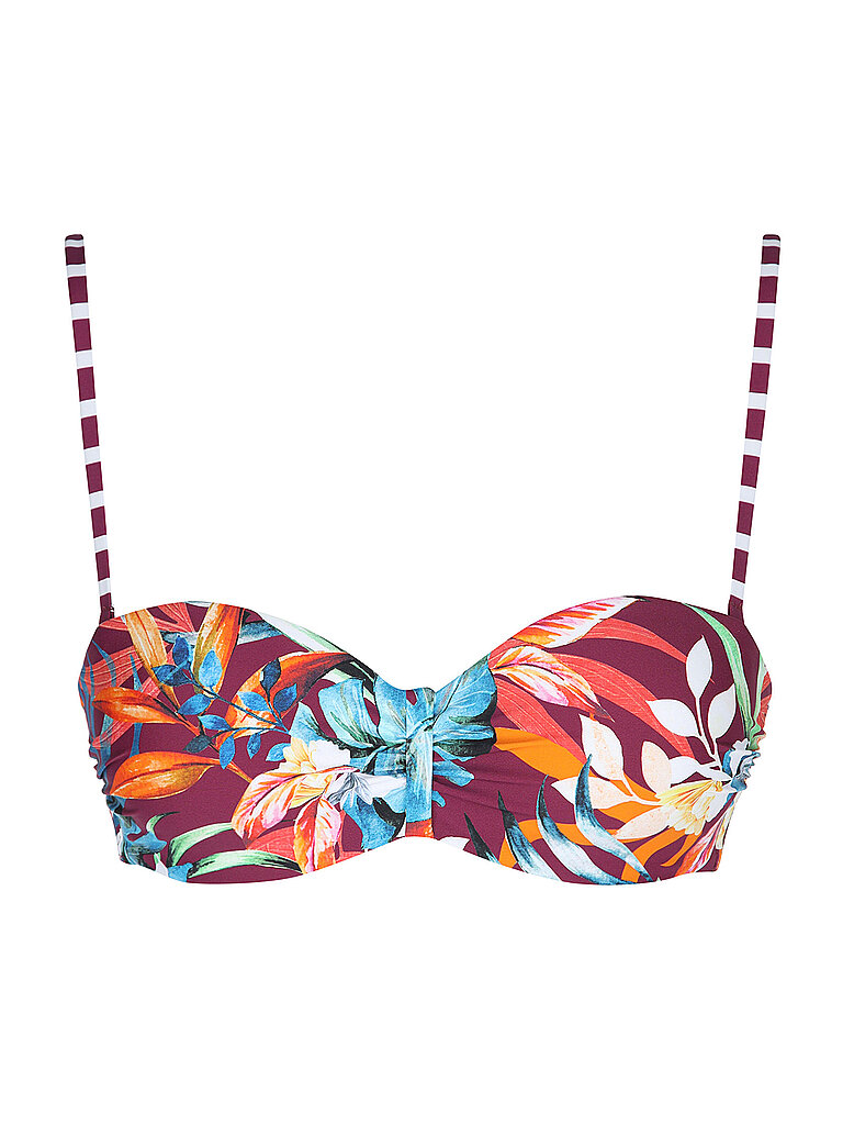 Venice Beach Damen Bikinioberteil Bandeau dunkelrot