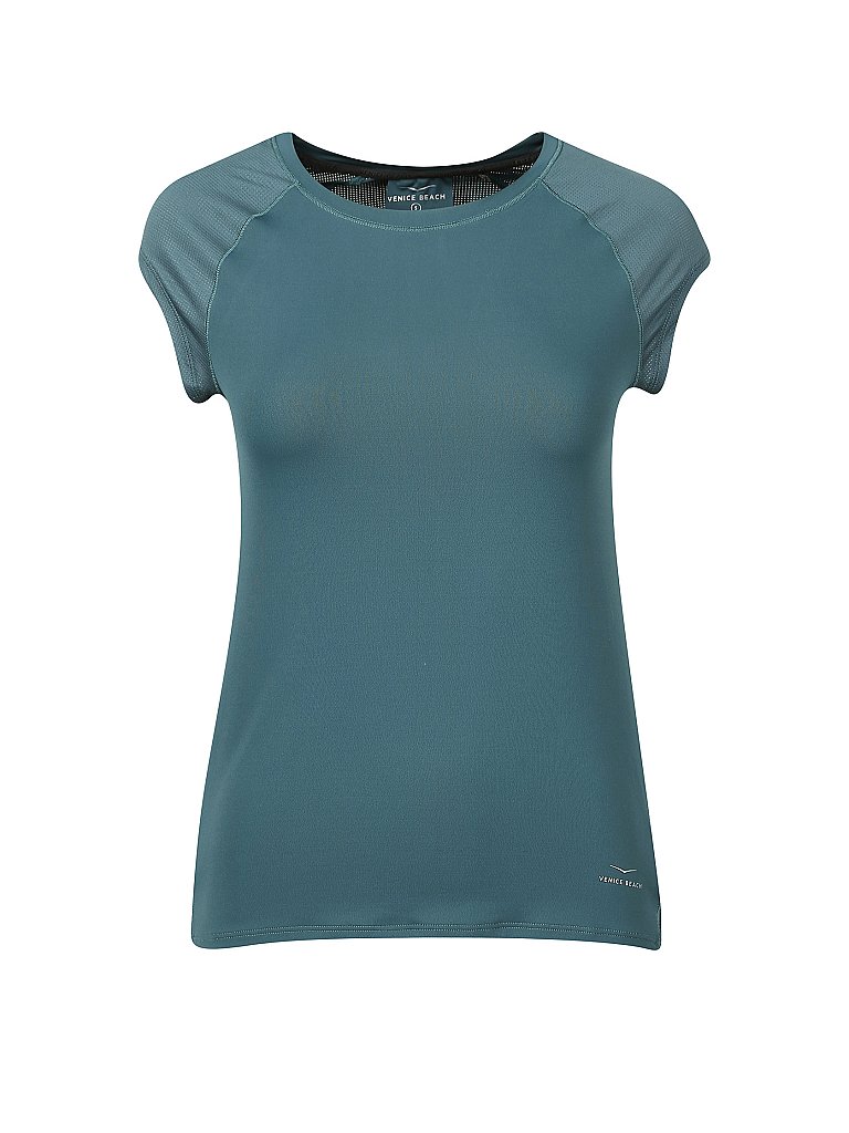 VENICE BEACH Damen Fitnessshirt Evi petrol | L