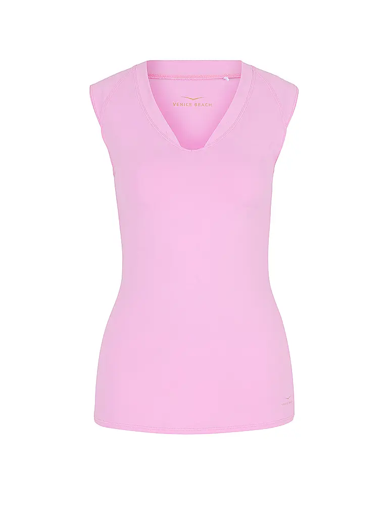 VENICE BEACH | Damen Fitnessshirt Eleam | rosa