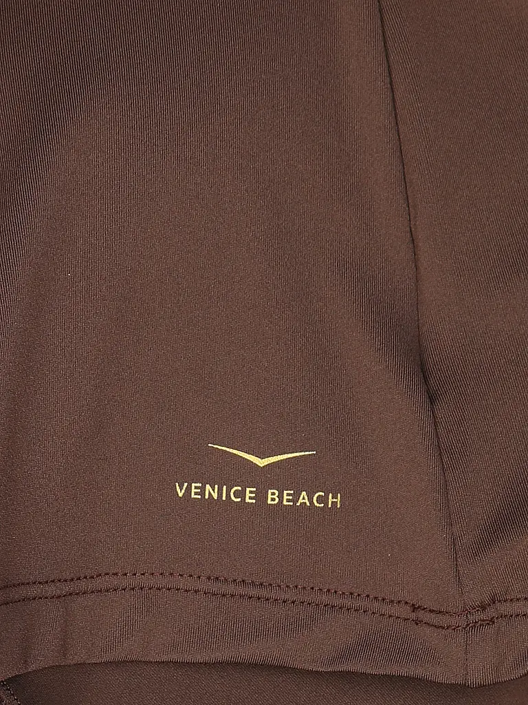 VENICE BEACH | Damen Fitnessshirt Sia | braun