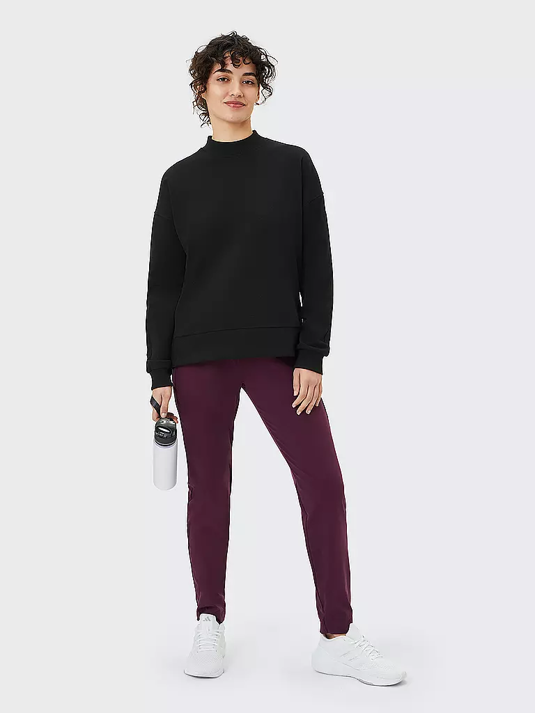 VENICE BEACH | Damen Fitnesssweater Aislinn | schwarz
