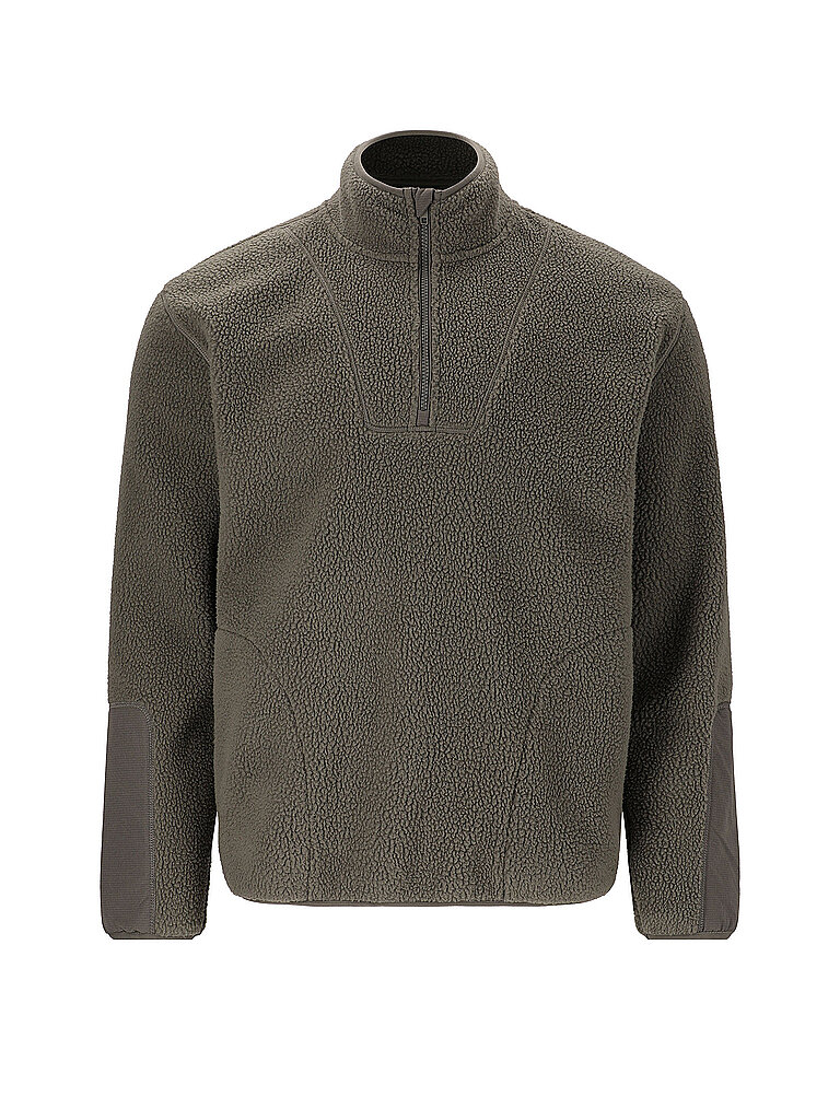 VIRTUS Herren Sweater Fleece 1/2 Zip dunkelgrün | M