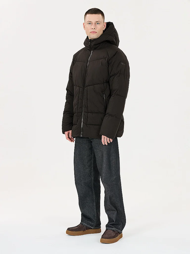 VIRTUS Herren Freizeitjacke Mackey Puffer Hoodie schwarz | XXL — Bild 3