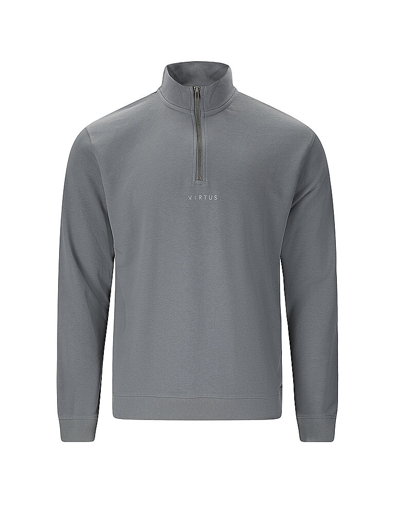 VIRTUS Herren Sweater Minne Half Zip grau | S