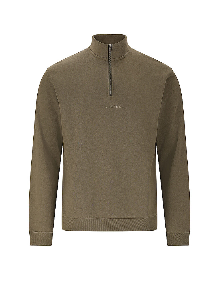 VIRTUS Herren Sweater Minne 1/2 Zip braun | M