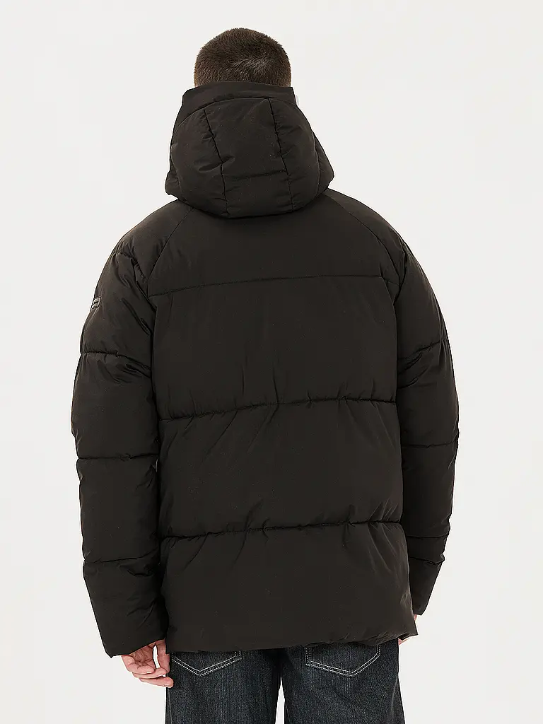 VIRTUS | Herren Freizeitjacke Mackey Puffer Hoodie | Schwarz