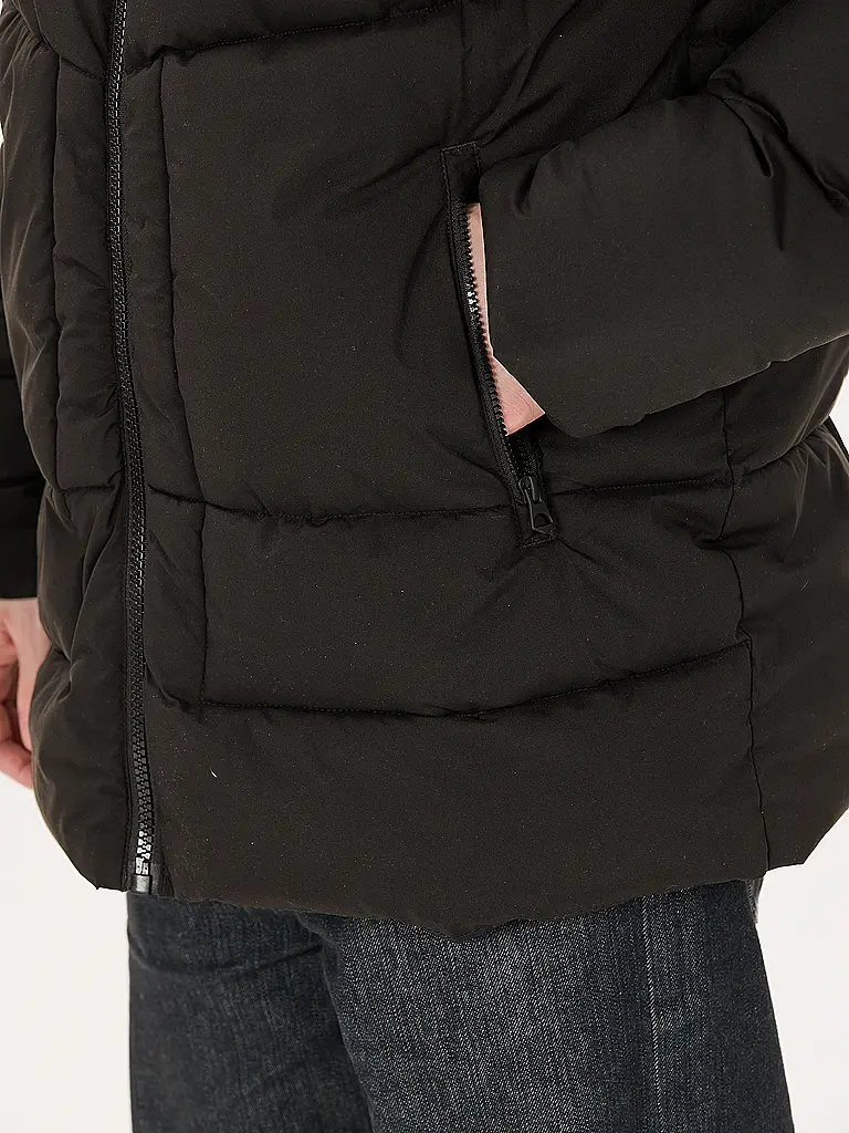 VIRTUS | Herren Freizeitjacke Mackey Puffer Hoodie | Schwarz
