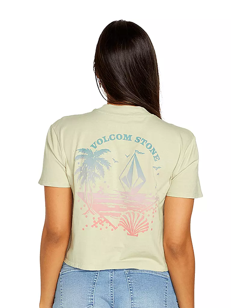 VOLCOM | Damen Beachshirt Pocket Dial | hellgrün