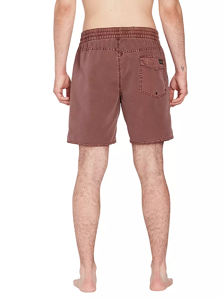 VOLCOM | Herren Badeshort Center 17" Trunk | dunkelrot