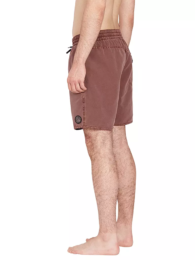 VOLCOM | Herren Badeshort Center 17" Trunk | dunkelrot