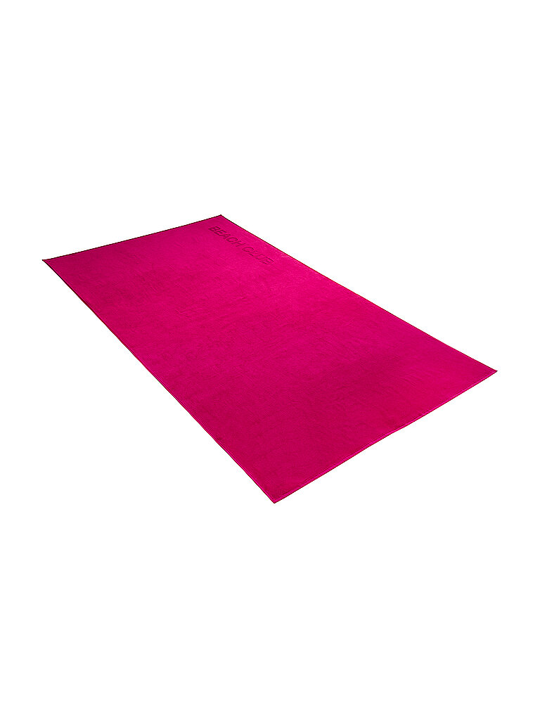 VOSSEN Velour-Strandtuch Beach Club 100x180cm beere
