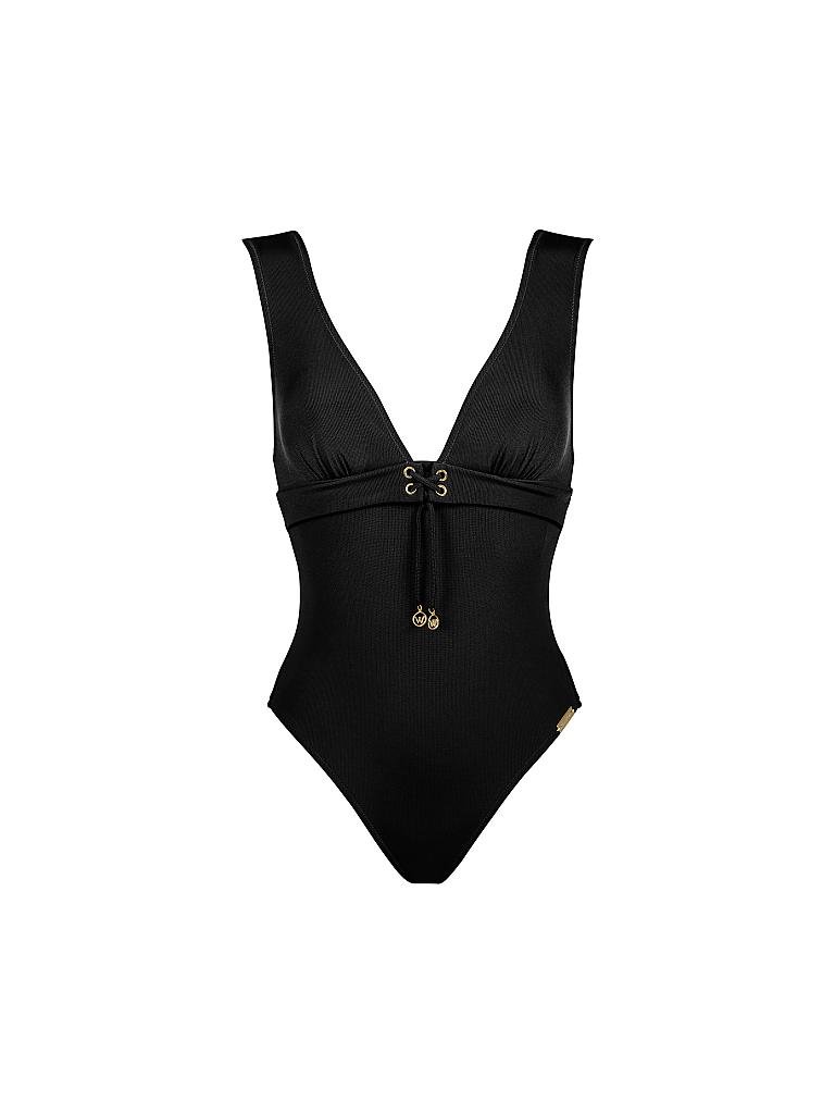 WATERCULT | Damen Badeanzug Summer Solids | schwarz
