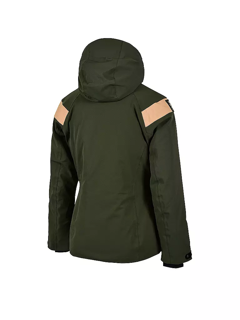 WATTS | Damen Skijacke Tech Jacket | dunkelgrün
