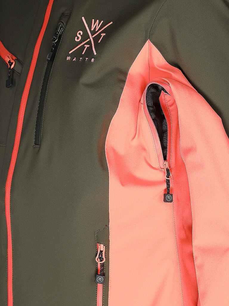 WATTS | Damen Skijacke Tech Jacket | olive