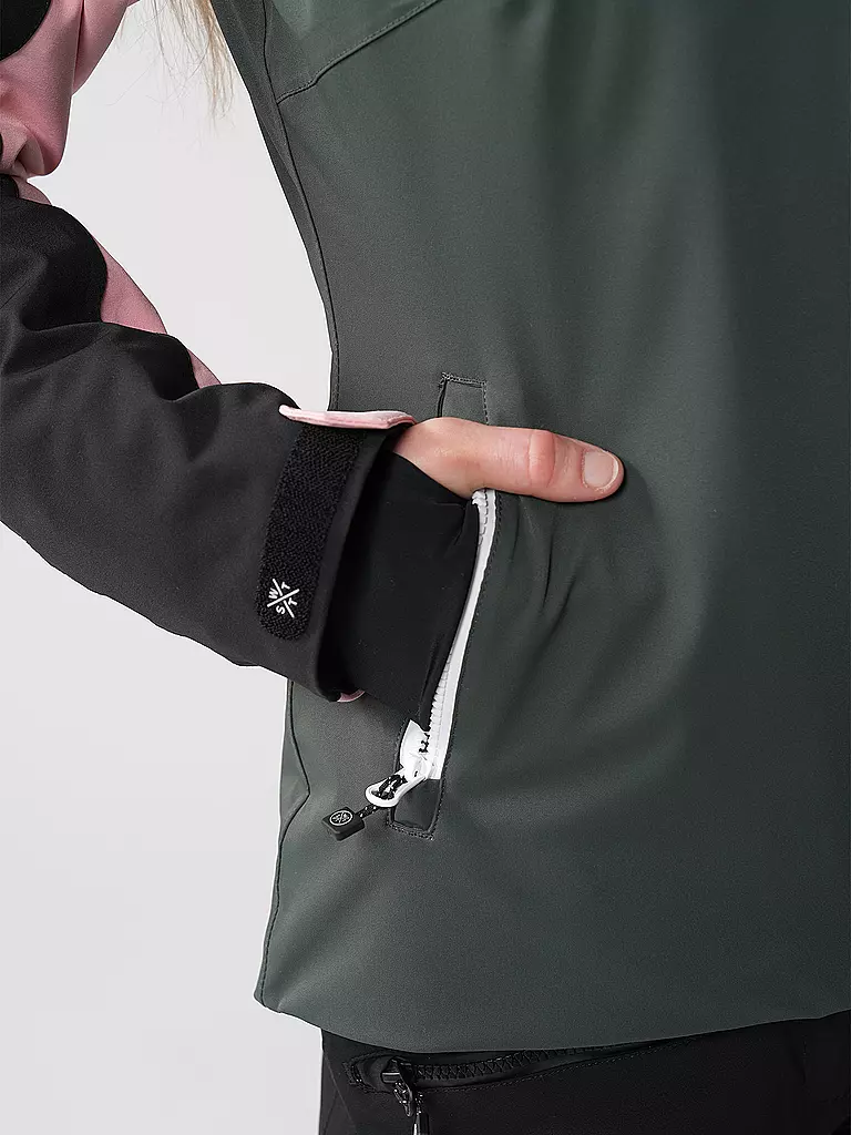 WATTS | Damen Skijacke X-Ice | dunkelgrün