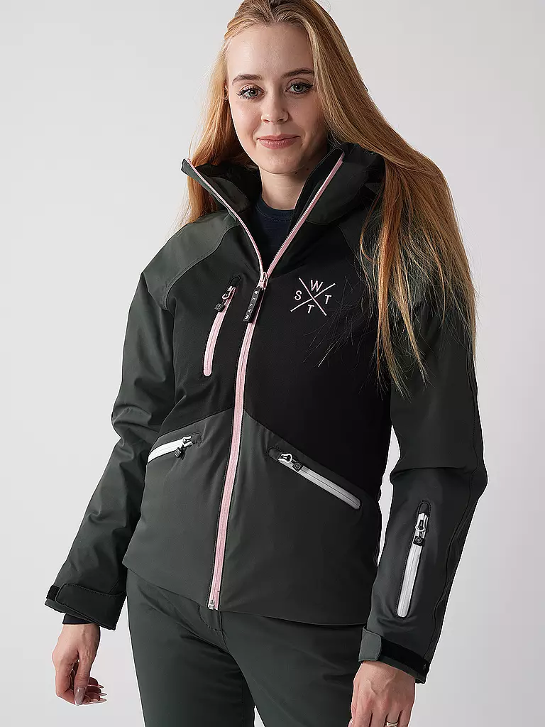 WATTS | Damen Skijacke X-Summit | dunkelgrün