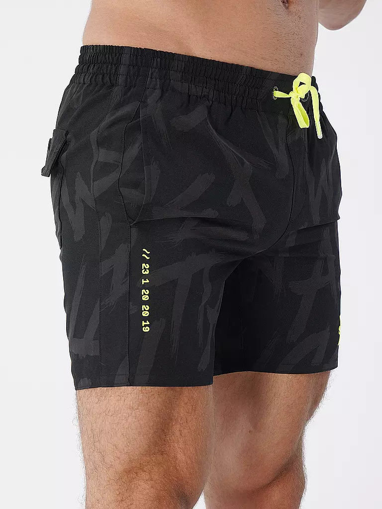 WATTS | Herren Badeshort | schwarz