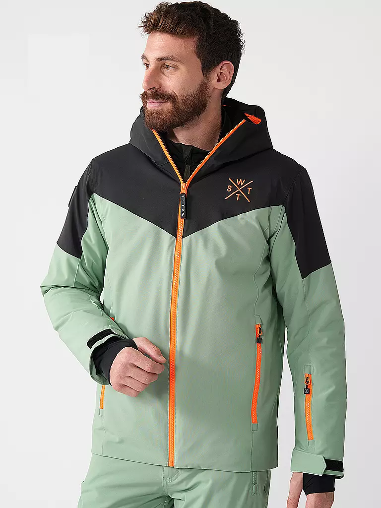 WATTS | Herren Skijacke Storm | hellgrau