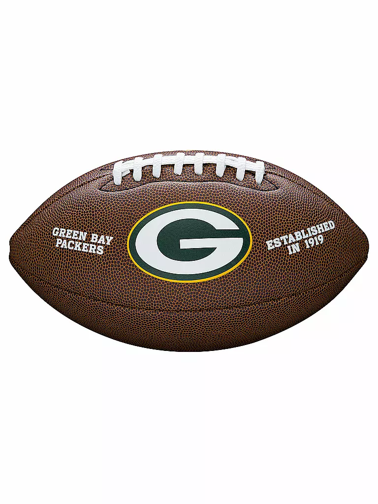 WILSON | American Football NFL Lizenzball Green Bay Packers | braun