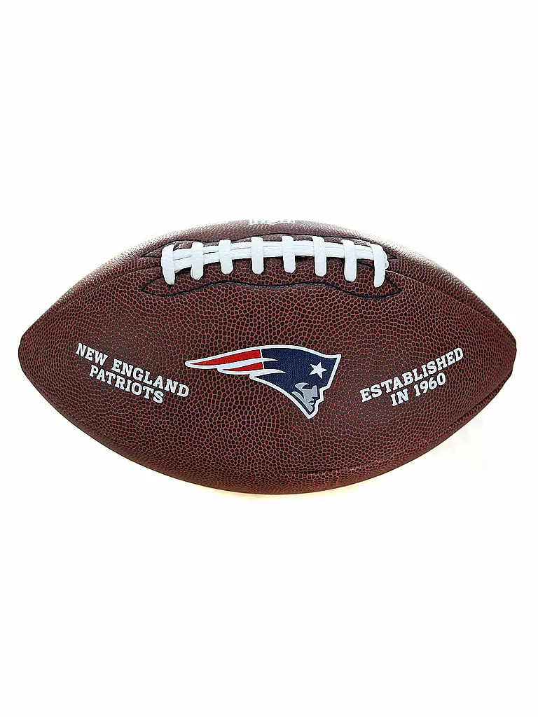 WILSON | American Football NFL Lizenzball New England Patriots | braun